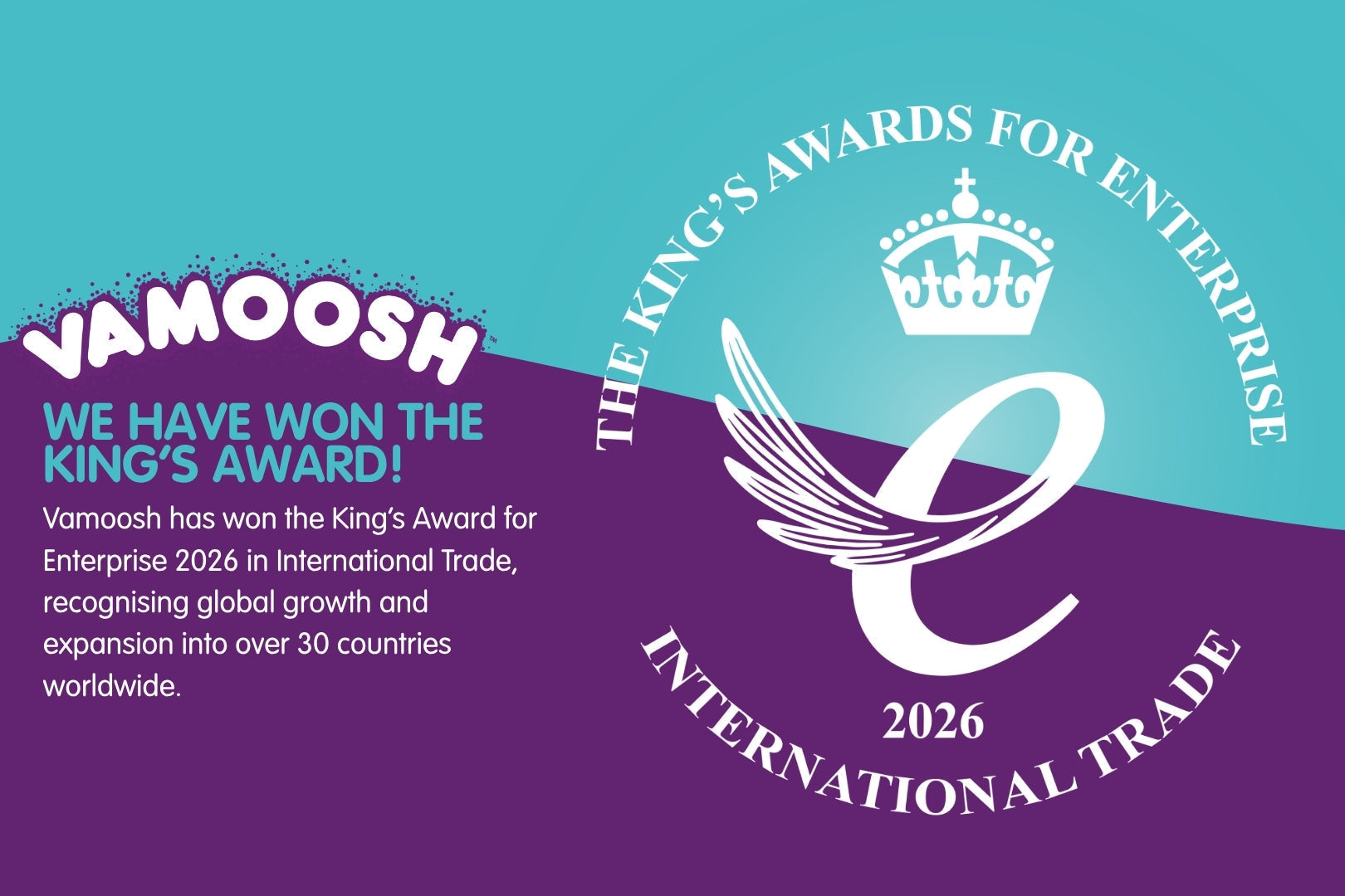Vamoosh Wins King’s Award for Enterprise 2026 | International Trade